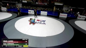 160+ Round 1 - Israel Juarez, Manteca Cobras Wrestling Club vs Raul Sandoval, Central Coast Wrestling Academy