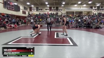 170 lbs Quarterfinal - Izzy Strickert, Independence vs Brianna Bistricky, Prairie, Cedar Rapids