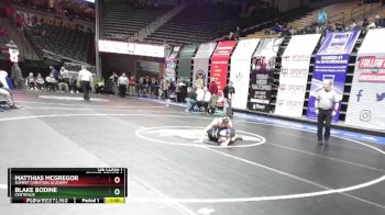 126 Class 1 lbs Champ. Round 1 - Matthias Mcgregor, Summit Christian Academy vs Blake Bodine, Centralia