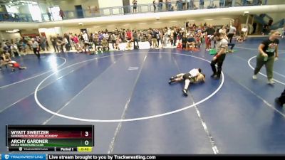 75-76 lbs Round 2 - Wyatt Sweitzer, Sanderson Wrestling Academy vs Archy Gardner, Delta Wrestling Club