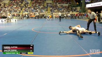 133 lbs Champ. Round 1 - Sawyer Owens, Hillsboro-Central Valley vs Gabriel Clifton, Carrington
