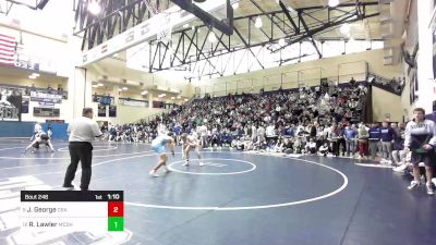 145 lbs Round Of 16 - Julian George, Christian Brothers Academy vs Ryan Lawler, Bishop McDevitt-Harrisburg