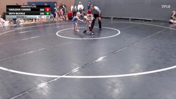 50 lbs Round 2 - Ruth Blickle, 208 Badgers Wrestling Club vs Hadleigh Corder, Kimberly Bulldog Wrestling Club