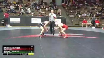 125 lbs Prelim - Brandon Crowder, Belmont Abbey vs Zachary Kalafut, William Jewell