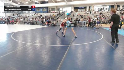 120 lbs Cons. Rd Of 32 - Emmett Decker, Outlaw vs Matthew Herrera, Hermiston