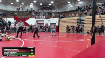 66-73 lbs Champ. Round 1 - Tyler Nowicki, Bulldog Premier WC vs Carson Voorde, Midwest Xtreme Wrestling