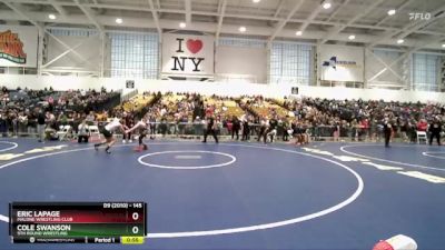 145 lbs Cons. Round 3 - Cole Swanson, 5th Round Wrestling vs Eric LaPage, Malone Wrestling Club