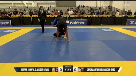 Denzel Antonio Carrucini-Baez vs Kieran John W. D. Visser-Lewis 2025 World IBJJF Jiu-Jitsu No-Gi Championship