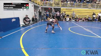 58 lbs Quarterfinal - Slayde Bagwell, Tuttle Wrestling vs Baker James, Jacket Wrestling Club