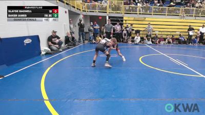 58 lbs Quarterfinal - Slayde Bagwell, Tuttle Wrestling vs Baker James, Jacket Wrestling Club