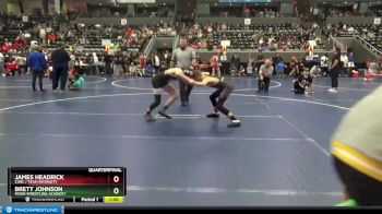 110 lbs Quarterfinal - James Headrick, CIWC / Team Intensity vs Brett Johnson, Moen Wrestling Academy