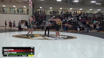 285 lbs Semifinal - Seth Nitzel, Missouri vs Trevor Tinker, Cal Poly