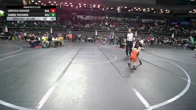 37 lbs Quarterfinal - Lincoln Savage, Marlton vs James Tapanes, Myland