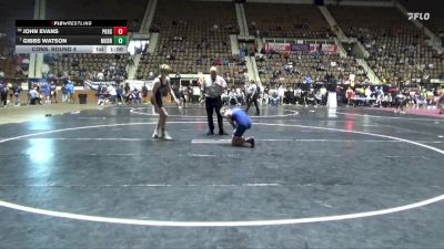 6A 150 lbs Cons. Round 4 - John Evans, Pike Road School vs Gibbs Watson, Mountain Brook