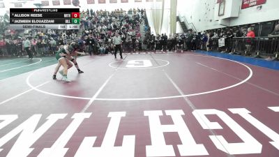 120 lbs Semifinal - Allison Reese, Northbridge vs Jazmeen Elouazzani, Billerica