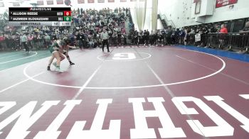 120 lbs Semifinal - Allison Reese, Northbridge vs Jazmeen Elouazzani, Billerica
