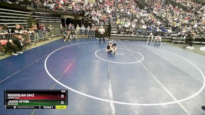 106 lbs Cons. Round 1 - Jaxon Wynn, Ridgeline vs Maximilian Diaz, Cedar City