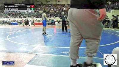 108 lbs Round Of 128 - Kaleb Proctor, Henryetta JH vs Cache Williams, Team Choctaw