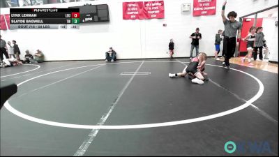 58 lbs Semifinal - Lynx Lehman, Lexington Wrestling Club vs Slayde Bagwell, Tuttle Wrestling