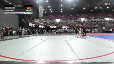 132 lbs Champ. Round 1 - Aiden Smith, Tongue River Wrestling Club vs Lyrik Fainter, Ruis Wrestling