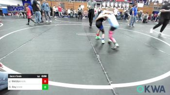 60 lbs Semifinal - Jaxson Weldon, Noble Takedown Club vs Daxton Ray, Division Bell Wrestling