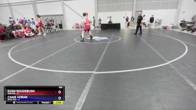 165 lbs Placement Matches (16 Team) - Evan Roudebush, Indiana vs Caige Horak, Ohio Red