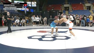 132 lbs Champ. Rd Of 128 - Benjamin Walsh, Iowa vs Miklo Hernandez, Minnesota