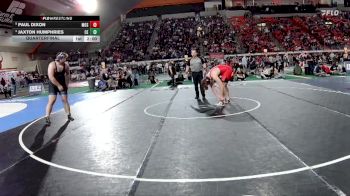 5A 285 lbs Quarterfinal - Paul Dixon, Moscow vs Jaxton Humphries, Century