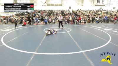 50 lbs Champ. Round 2 - Wade Greentaner, Gowanda Wrestling Club vs Corben Giberson, Portville Youth Wrestling Club
