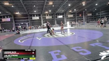 100 lbs Round 4 - Lailani Strong, BlackCat WC vs Jasmine Buck, Dominate Wrestling Club