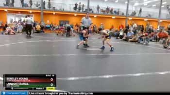 62 lbs Quarterfinal - Bentley Young, Team Bear Wrestling Club vs London Stancil, Not Affiliated