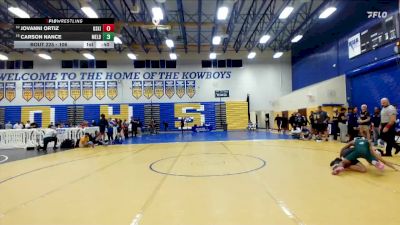 106 lbs Cons. Round 2 - Jovanni Ortiz, Osceola (Kissimmee) vs Carson Nance, Melbourne