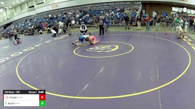 14U Boys - 126 lbs Cons. Round 2 - Chance Kreps, Columbia City Wrestling Club vs Todd Bush, Michigan Premier WC