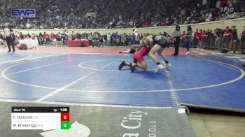 105 lbs Round Of 32 - Cale Holcomb, Elgin Wrestling vs Watson Brownrigg, Skiatook Bulldog Wrestling