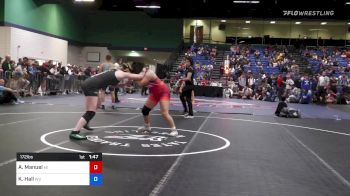 172 lbs Semifinal - Amarisa Manuel, MI vs Kaylie Hall, WV