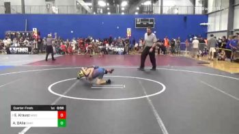 62 lbs Quarterfinal - Ethan Krausz, Aberdeen Youth Wrestling Club vs Aiden DAlie, Bamtc