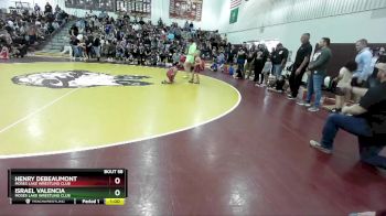 53 lbs Cons. Round 2 - Israel Valencia, Moses Lake Wrestling Club vs Henry DeBeaumont, Moses Lake Wrestling Club