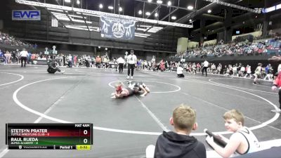 85 lbs Quarterfinal - Stetsyn Prater, Tuttle Wrestling Club vs Raul Rueda, Alpha Academy