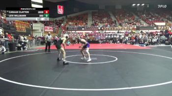 120 lbs Cons. Round 1 - Levi Willmann, Chapman Hs vs Canaan Clayton, Louisburg Hs