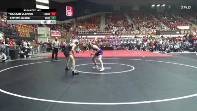 120 lbs Cons. Round 1 - Levi Willmann, Chapman Hs vs Canaan Clayton, Louisburg Hs