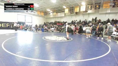 235 lbs Cons. Round 2 - Gabriella Cervantes, Bonita vs Mariah Nunez, Palm Desert