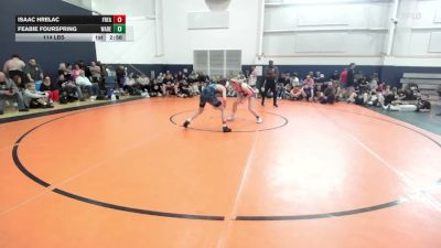 114 lbs Round Robin 3 - Isaac Hrelac, Freakztyle Purple - HS vs Feabie Fourspring, Warehouse Warriors - HS