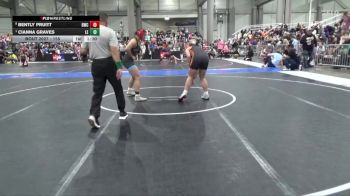 155 lbs Quarterfinal - Cianna Graves, Lawrence Elite vs Bently Pruitt, Beloit Wrestling Club