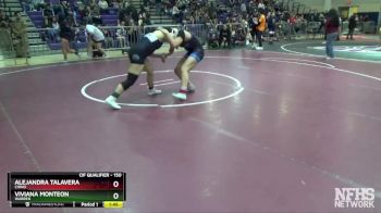 150 lbs Quarterfinal - Viviana Monteon, Warren vs Alejandra Talavera, Chino