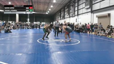 215 lbs Allday - Tijuan L Powell, GREAT BRIDGE WRESTLING CLUB vs Gavin Lopez, RALEIGH AREA WOLFPACK BLACK