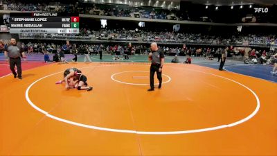 6A 114 lbs Quarterfinal - Stephanie Lopez, Katy Mayde Creek vs Naime Abdallah, El Paso Franklin