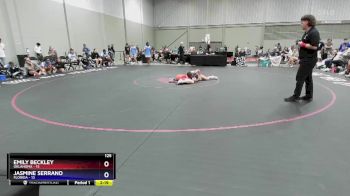 125 lbs Round 3 (8 Team) - Emily Beckley, Oklahoma vs Jasmine Serrano, Florida