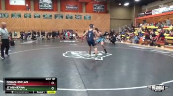 157 lbs Cons. Round 3 - Degan Morlan, Moorpark vs JT Nishikawa, Menlo Wrestling CLub