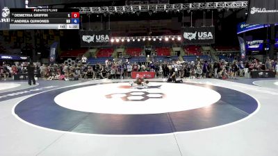 120 lbs Champ. Rd Of 32 - Demetria Griffin, IL vs Andrea Quinones, MN