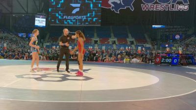 120 lbs Cons. Sub-rd Of 32 - Rae'Dence Grant, OK vs Kennedy Lear, NY